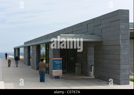 Amerikanischer Soldatenfriedhof am Omaha Beach in der Nähe von Colleville-Sur-Mer, Normandie, Frankreich, Europa Stockfoto