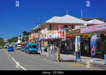 Stadtzentrum, Westend, Kaikoura, Canterbury, Südinsel, Neuseeland Stockfoto