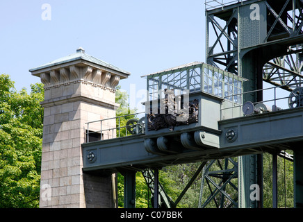 Alte Schiff Aufzug, Waltrop, Ruhrgebiet Region, North Rhine-Westphalia, Deutschland, Europa Stockfoto