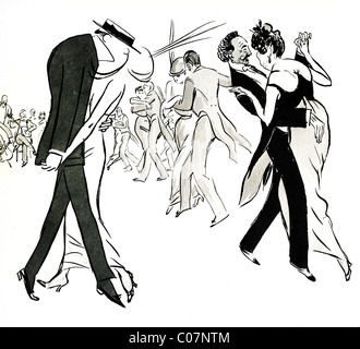 SEM - französischen Illustrator-Tango-Tänzer (Georges Goursat) 1920' Stockfoto