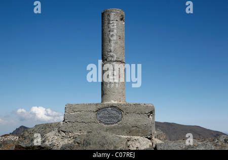 Gipfel-Stein, Sierra Nevada Nationalpark Pico del Veleta, 3384m, Andalusien, Südspanien, Europa Stockfoto