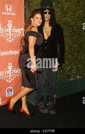 Slash und seine Frau, die Spike TV die zweite präsentiert jährliche "Scream 2007" statt an der griechischen Theater Los Angeles, California- Stockfoto