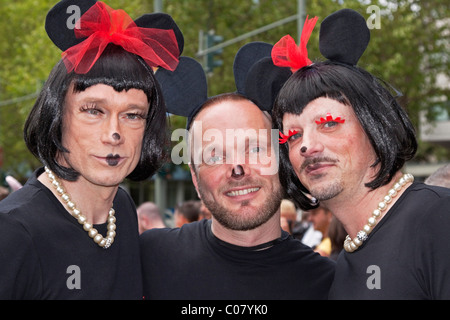 Teilnehmer des CSD, Christopher Street Day in Berlin am 19. Juni 2010, Deutschland, Europa Stockfoto