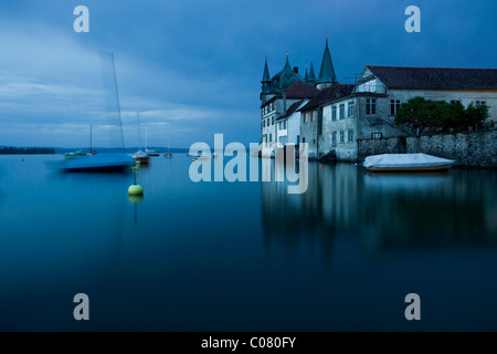 Schloss in Steckborn am Bodensee im Abendlicht, Schweiz, Europa Stockfoto