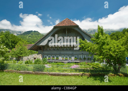 Emmentaler Bauernhaus in der Open Air Museum Hofstetten bei Brienz, Kanton Bern, Schweiz, Europa Stockfoto