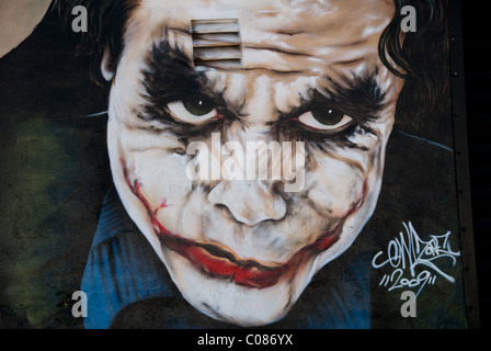 "Original Gangsta" Graffiti wall mural Detail in Wynwood Art District in Miami, Florida, USA Stockfoto