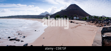 Grüne Meeresschildkröten nisten Bereich am Strand Ascension Island Süd-Atlantik Stockfoto