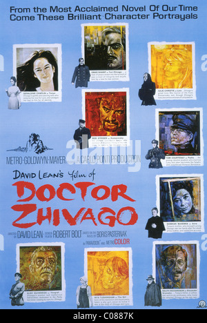 Doktor SCHIWAGO Poster für 1965 MGM-Film unter der Regie von David Lean Stockfoto