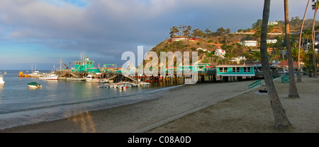 Die Bucht von Avalon, Santa Catalina Island, Kalifornien, USA. Stockfoto