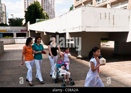 Olympiade, Chinatown Nachbarschaft, Paris, Frankreich Stockfoto