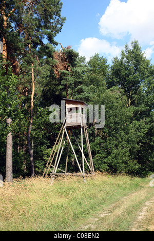 Jagd-Turm im Wald Stockfoto