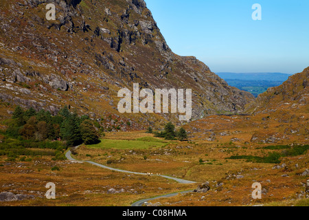 Die Gap of Dunloe, Killarney National Park, County Kerry, Irland Stockfoto