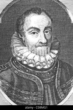 Wilhelm i. von Oranien auch bekannt als Wilhelm der Schweiger (1533-1584) auf Gravur aus den 1800er Jahren. Stockfoto