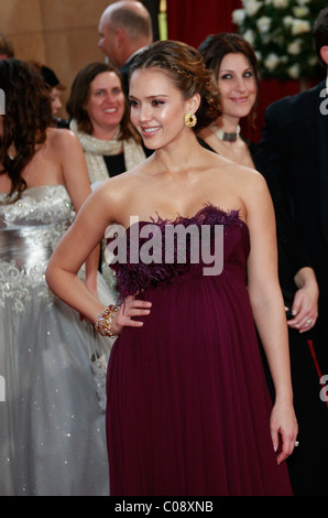 Jessica Alba den 80th Annual Academy Awards (Oscars) - Ankünfte Los Angeles, Kalifornien - 24.02.08 Starbux Stockfoto