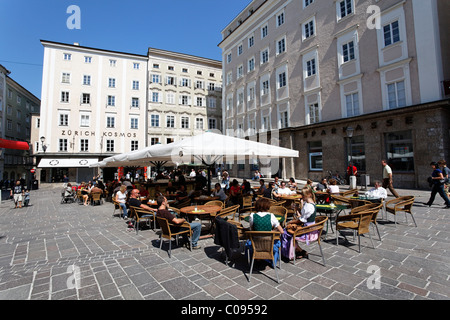 Salzburg, Alter Marktplatz, Altstadt, Salzburger Land, Österreich, Europa Stockfoto