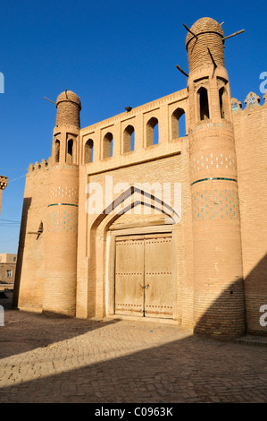 Portal der Tash Khauli Palace, historische Stadt Ichan Kala, Chiva, Chiwa, UNESCO-Weltkulturerbe, Silk Road, Usbekistan Stockfoto