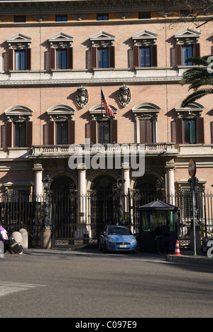Amerikanische Botschaft von Rom, Italien Stockfoto