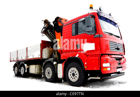 Kipper auf Schnee im Winter Stockfoto