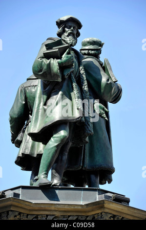 Johannes Gutenberg-Denkmal, quadratische Rossmarkt, Frankfurt Am Main, Hessen, Deutschland, Europa Stockfoto