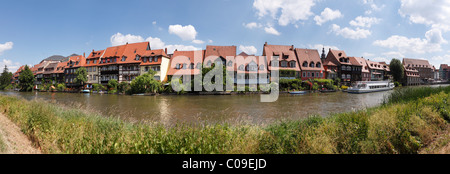 "Kleines Venedig" auf der Regnitz River, Bamberg, Oberfranken, Franken, Bayern, Deutschland, Europa Stockfoto