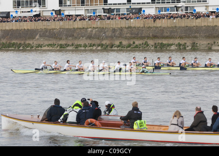 Die Universität von Oxford-Cambridge Boat Race 2009 Stockfoto