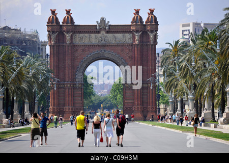 Arc de Triomf, Barcelona, Katalonien, Spanien, Europa Stockfoto