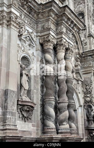 La details Compania de Jesus Kirche Quito Ecuador Stockfoto