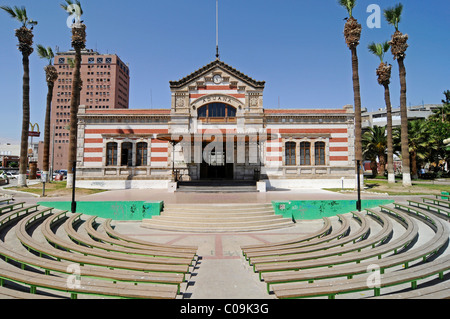 Amphitheater, altes Zollamt, Kulturamt, Architekt Gustave Eiffel, Arica, Norte Grande, Nord-Chile, Chile Stockfoto