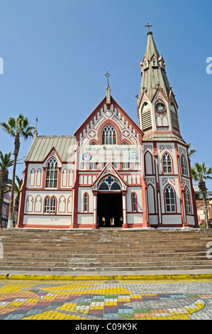 Catedral de San Marcos Kathedrale, Kirche, Architekt Gustave Eiffel, quadratische Plaza Colon, Arica, Norte Grande, Nordchile Stockfoto