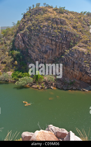 die Aussicht und die Schönheit der Schlucht Katherin, Australien Stockfoto