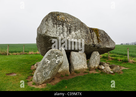 Brownshill Dolmen Portal Grab, Neolithikum, County Carlow, Irland, britische Inseln, Europa Stockfoto