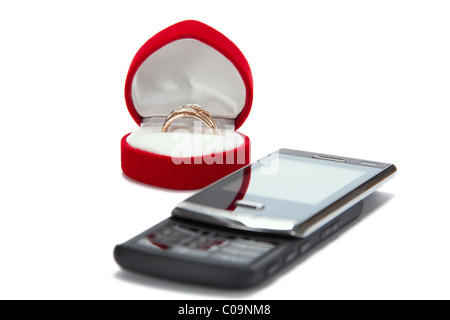 In Erwartung der Ansatz einer Feier der Hochzeit Stockfoto