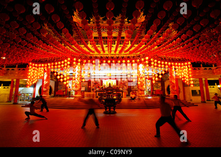 T ' ai Chi Ch'uan, Tai Chi Chuan, chinesische Kampfkunst, chinesische Thean Hou Tempel, Kuala Lumpur, Malaysia, Asien Stockfoto