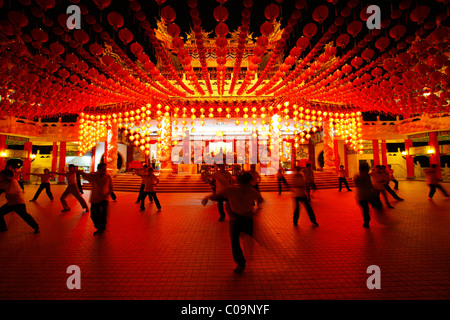 T ' ai Chi Ch'uan, Tai Chi Chuan, chinesische Kampfkunst, chinesische Thean Hou Tempel, Kuala Lumpur, Malaysia, Asien Stockfoto