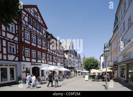 Fachwerkhäuser im alten Stadt Montabaur, Rheinland-Pfalz, Deutschland, Europa Stockfoto