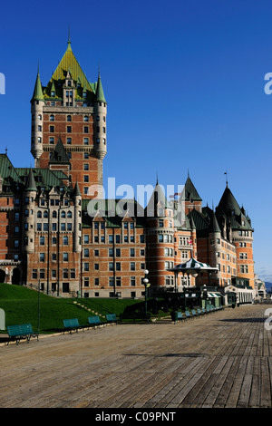 Chateau Frontenac Schloss in der Altstadt von Quebec Stadt, Quebec, Kanada Stockfoto