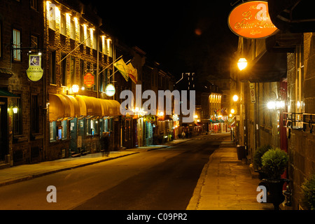 Rue Saint-Louis in der historischen alten Stadt von Quebec Stadt, Quebec, Kanada Stockfoto