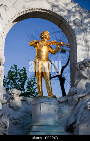 Johann-Strauss-Denkmal, Stadtpark Stadtpark, Wien, Austria, Europe Stockfoto