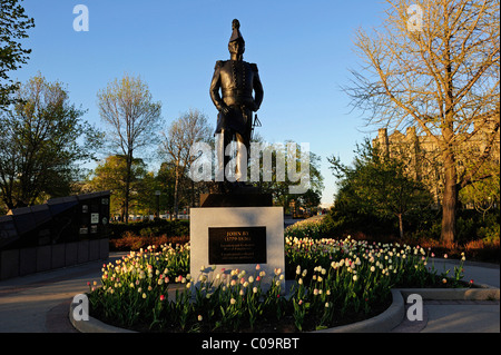 Statue von John By, der Gründer von Ottawa, Ottawa, Ontario, Kanada Stockfoto