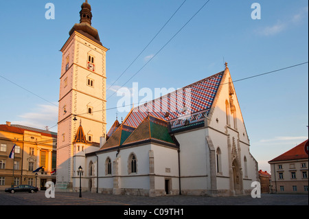 St.-Markus Kirche, Zagreb, Kroatien, Europa Stockfoto