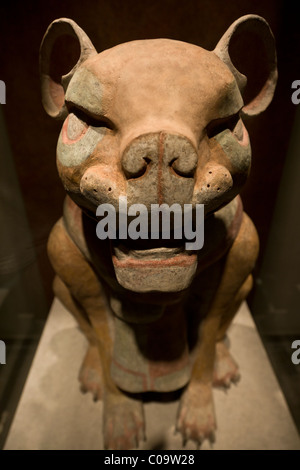 Zapoteken Stein Statue der Gran-Jaguar aus der West-Plattform von Monte Alban in Phase II des Aufbaus, Mexiko. Stockfoto