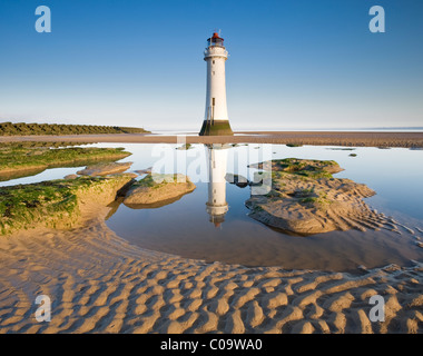 Barsch Rock Leuchtturm, New Brighton, Wirral, Merseyside, England, UK Stockfoto