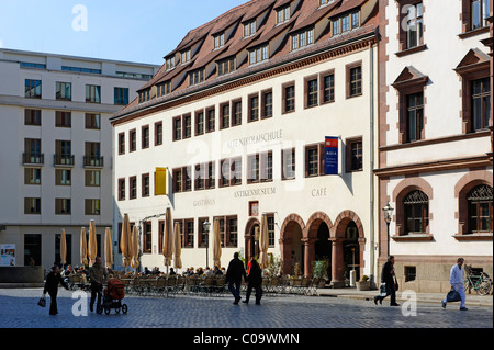 Vorplatz St.-Nikolaus Kirche, Leipzig, Sachsen, Deutschland, Europa Stockfoto