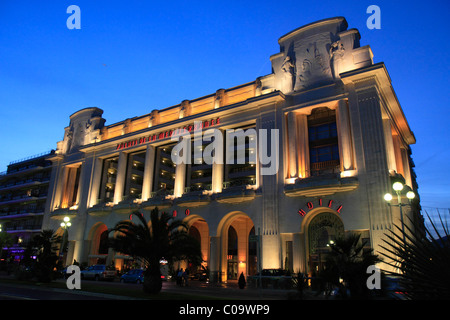 Hotel und Casino Palais De La Mediterranée, Région Provence-Alpes-Côte, Promenade des Anglais, Nizza, Département Alpes Maritimes Stockfoto