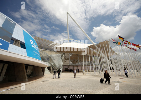 Ausstellungshalle im Parque Das Nações oder Park der Nationen in Lissabon, Portugal, Europa Stockfoto