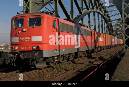 Güterzug, Deutschland. Stockfoto