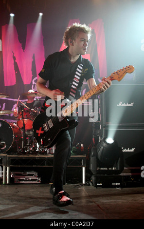 Deryck Whibley Sum 41 erklingt in Manchester Academy Manchester, England - 26.02.08 Stockfoto