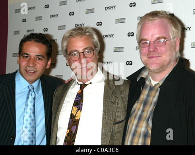 John Ortiz, John Gould Rubin & Philip Seymour Hoffman 5. jährliche Labyrinth Theater Celebrity Scharaden statt in St. Pauls Hall - Stockfoto