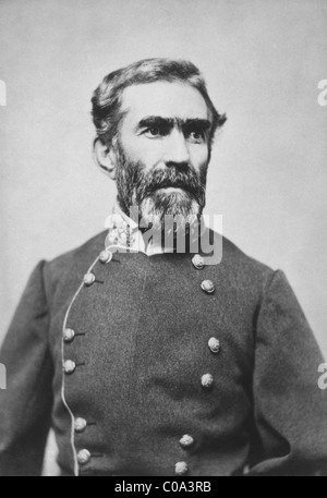 General Braxton Bragg (1817-1876) - einem führenden Konföderierte Staaten von Amerika-Offizier im amerikanischen Bürgerkrieg. Stockfoto
