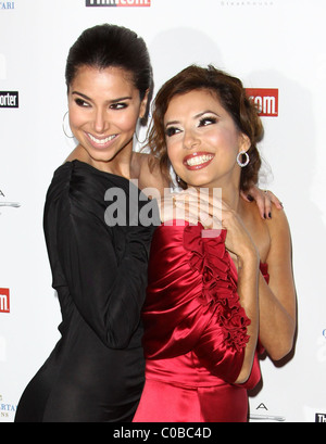 Roselyn Sanchez und Eva Longoria Parker The Hollywood Reporter der Philanthrop von The Year Award Reception statt bei BOA-Sonnenuntergang Stockfoto